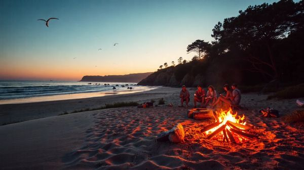 Top 5 destinations de camping mémorables sur la côte atlantique