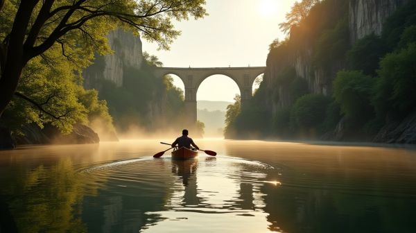 Vivez l'aventure en canoë à Vallon Pont d'Arc